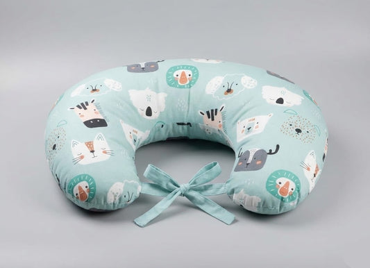 مخده رضاعه نقشات حيوانات لبني