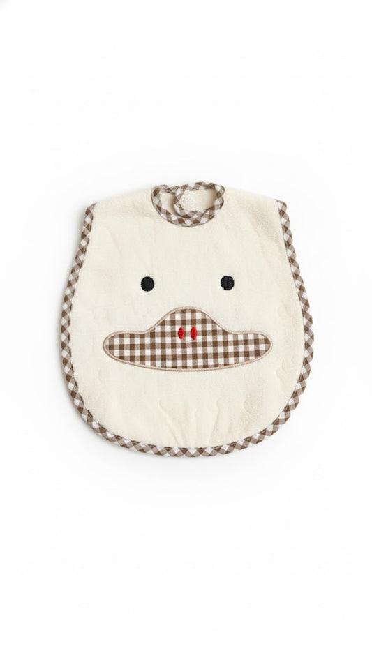 Baby bib with eyes brown