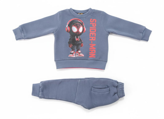 Toddler Spider-Man Sweatshirt & Joggers Pajama Set | Blue Outfit