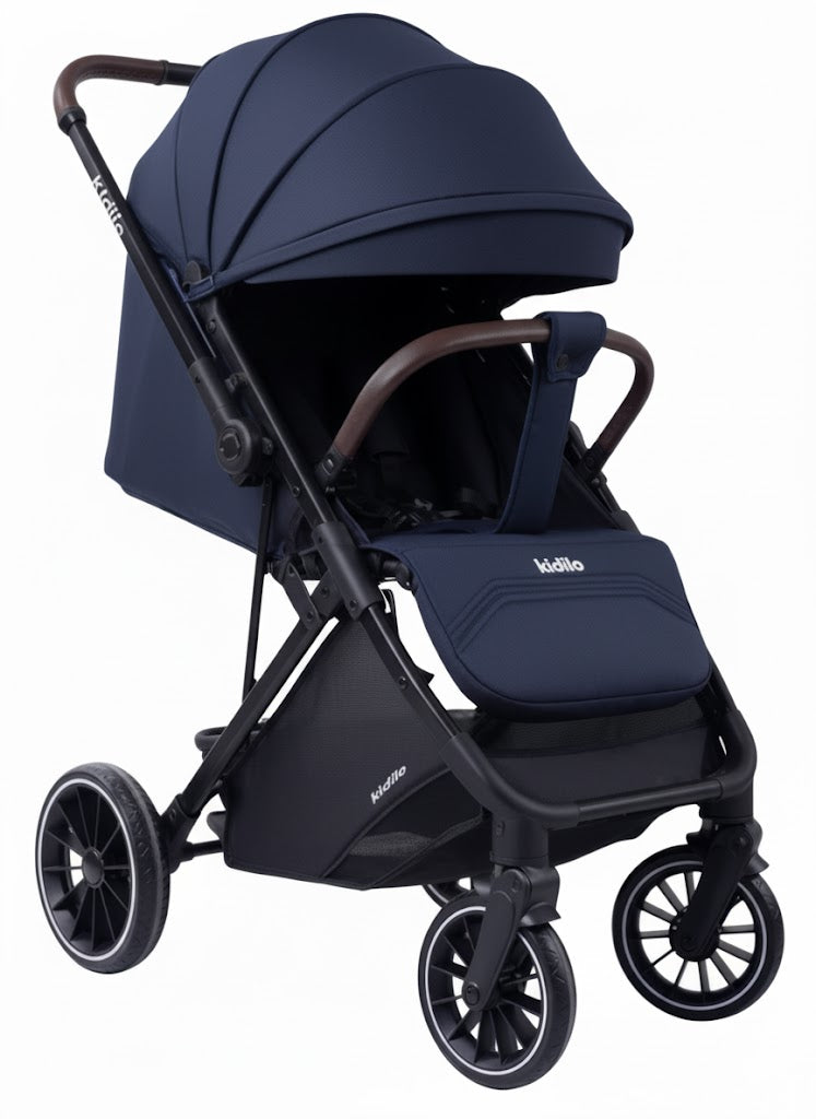 Kidilo DM406 Reversible Handle Baby Stroller - Navy