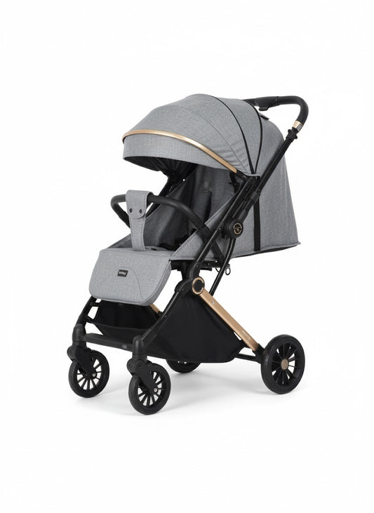 Baby Stroller - Light Grey with Reversible Handle DM192