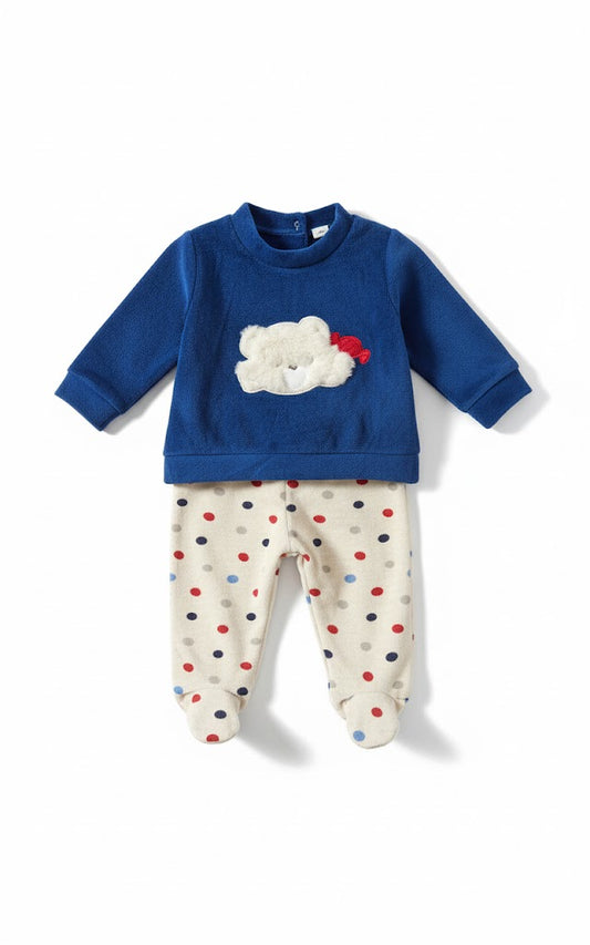 Adorable Plush Bear Baby Outfit - Soft & Cozy Two-Piece Set
