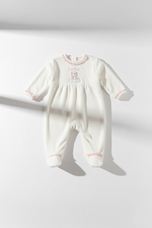 غطاء قدم مطرّز من الصوف الناعم | كيس نوم بيبي "غيمة مخملية حالمة"