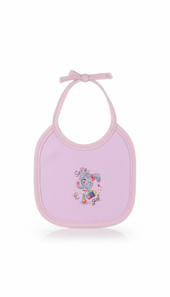 Cotton Print Bib Purple