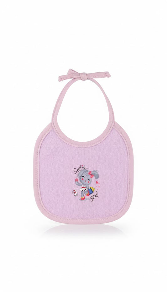 Cotton Print Bib Purple