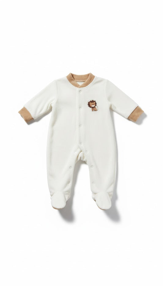 Cozy Lion Cub Baby Sleepsuit