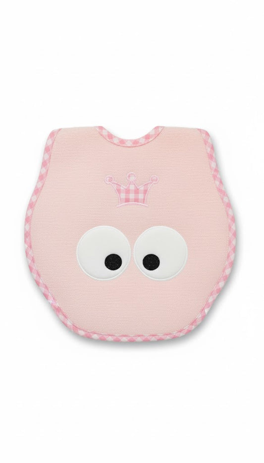 Baby Bib with eyes Pink