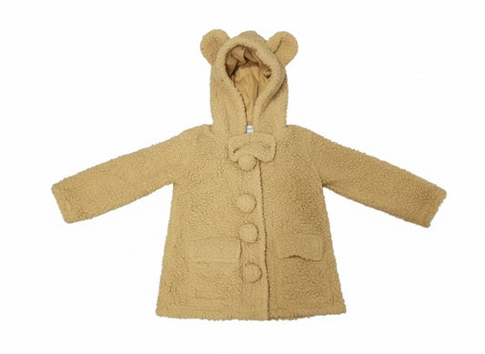 Cozy Teddy Bear Sherpa Hooded Coat for Kids