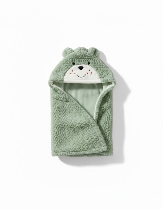 Plush Animal Hooded Baby Blanket - Ultra-Soft & Cozy Wrap