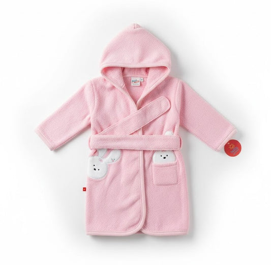 بورنص بيبي مطرز بينك