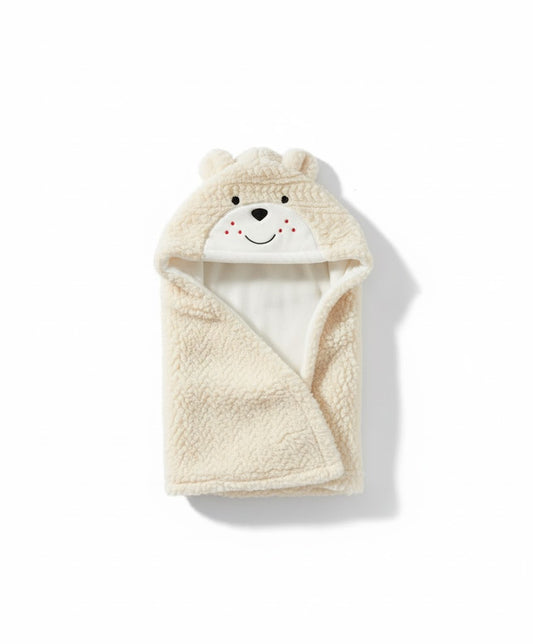 Plush Animal Hooded Baby Blanket - Ultra-Soft & Cozy Wrap