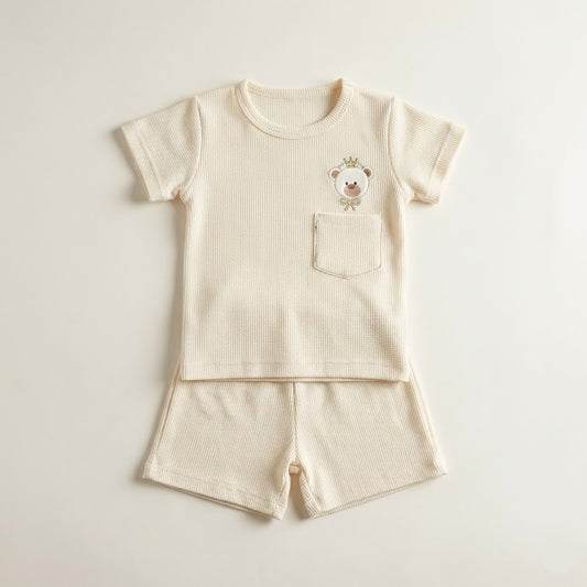 بيجامه بسكوته ساده بيج