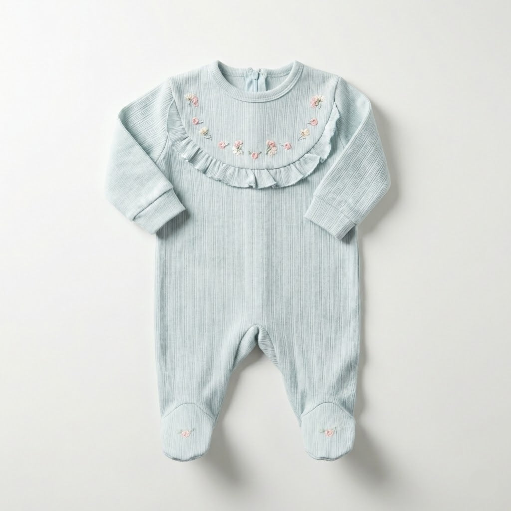 سالوبيت بسكوته كم مطرز ورده اخضر