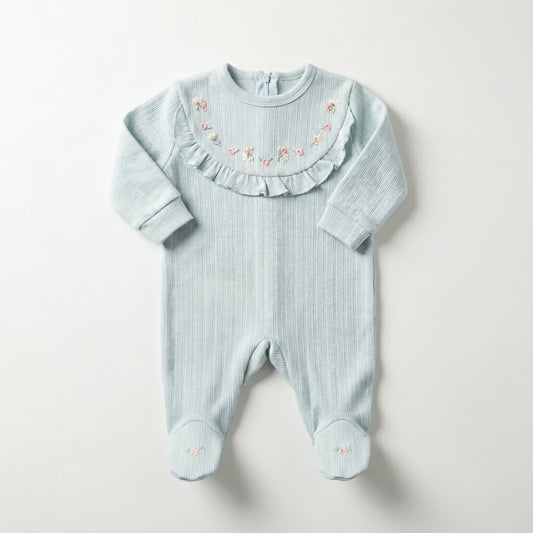 سالوبيت بسكوته كم مطرز ورده اخضر